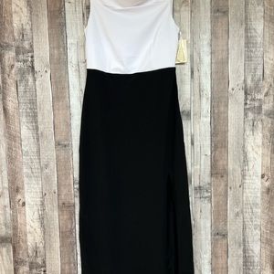 Black n white Boston Proper Long Dress Medium